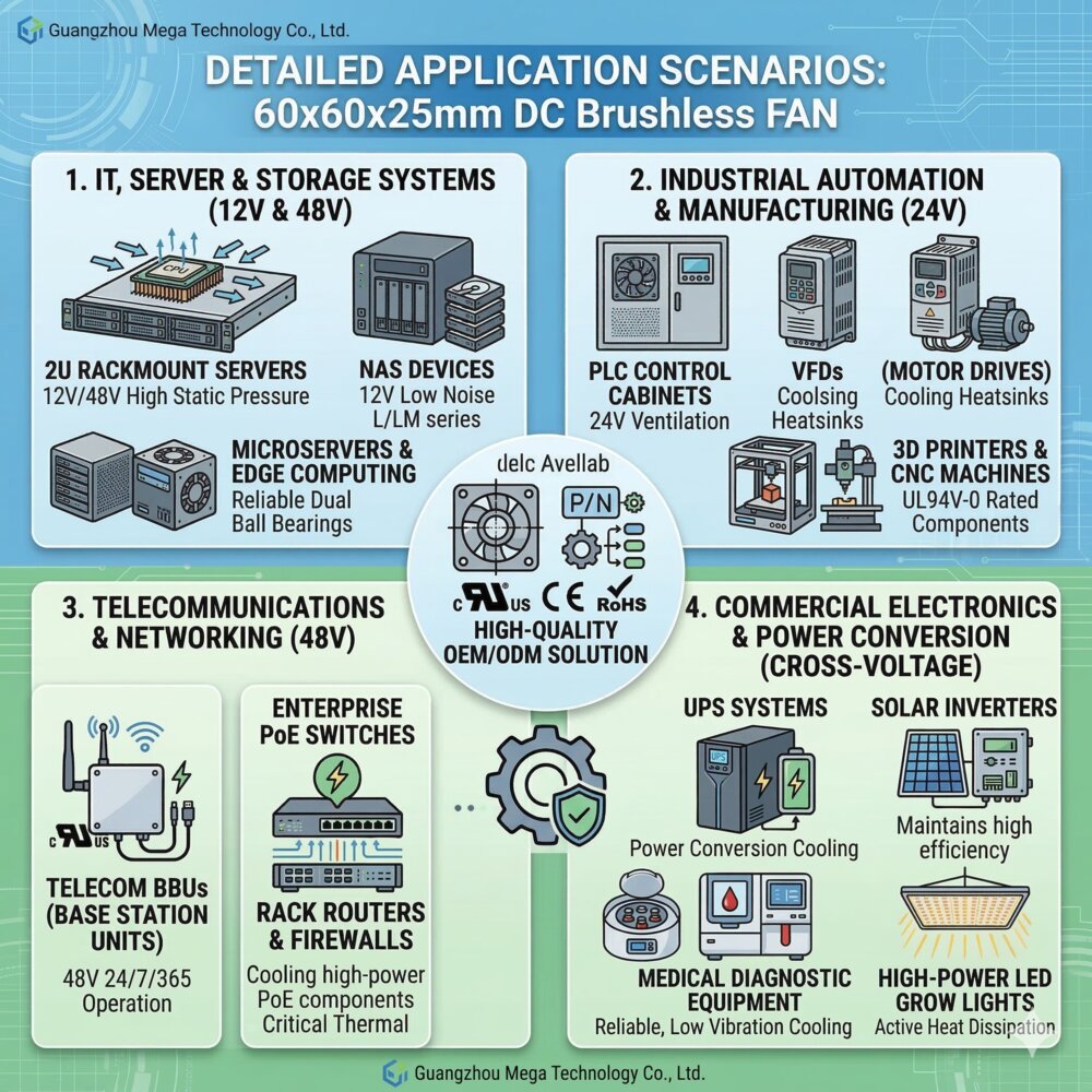 6025 DC Fan Application Scenarios